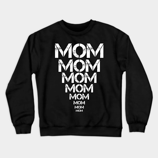 Mother Gift | Mom Mothers Eye Test lettering Crewneck Sweatshirt by DesignatedDesigner